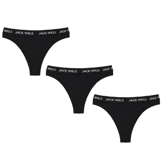 Jack Wills - "Deptford" Thong für Damen (3er-Pack) (Schwarz) - Image 2