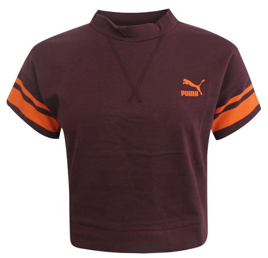 Puma Tipping Damen Bordeaux Crop Top - Image 1