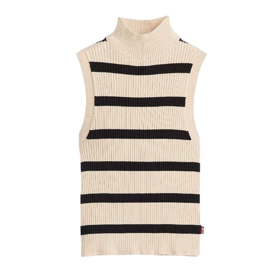 Levis - "Tulip" Kurzes Top für Damen, Hoch geschnitten, Ärmellos (Creme) - Image 2