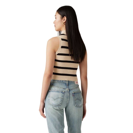 Levis - "Tulip" Kurzes Top für Damen, Hoch geschnitten, Ärmellos (Creme) - Image 3