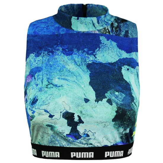 Puma x Central Saint Martins AOP Damen Blau Crop Top - Image 1