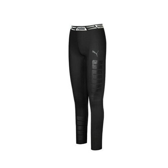 Puma Logo Damen Schwarz Leggings - Image 1