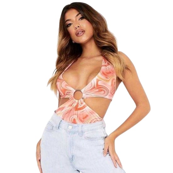 Missy Empire - Bodysuit für Damen, Neckholder, Ärmellos (Orange) - Image 1