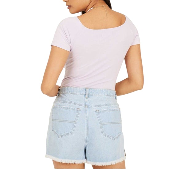 Brave Soul - Bodysuit für Damen, Gerafftes Detail (Dunkelflieder) - Image 2