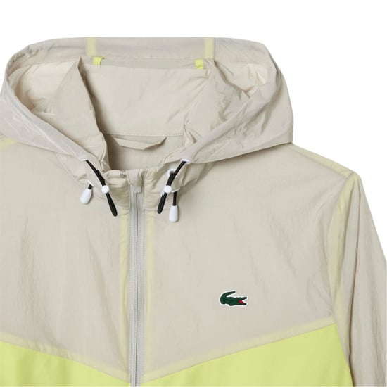 Lacoste - "Anorak" Blousonjacke für Herren (Grau/Limone/Hellblau) - Image 3