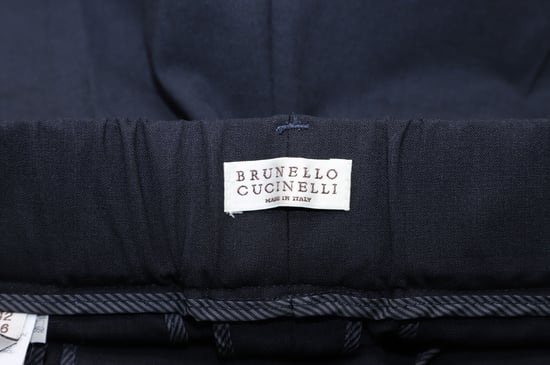 Brunello Cucinelli Hose aus marineblauer Wolle - Image 3