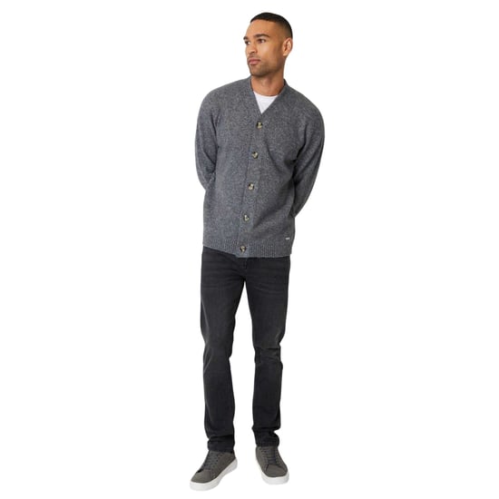 Threadbare - "Dutch" Strickjacke für Herren (Braungrau Mikro) - Image 1