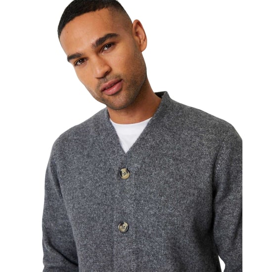Threadbare - "Dutch" Strickjacke für Herren (Braungrau Mikro) - Image 4