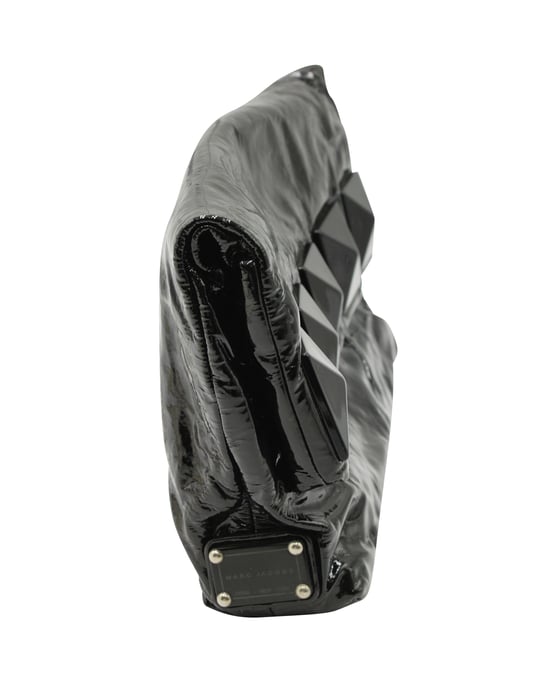 Marc Jacobs Clutch mit Nieten aus schwarzem Lackleder - Image 3
