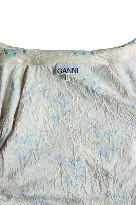 Ganni, geblümte, geknitterte Bluse - Image 5