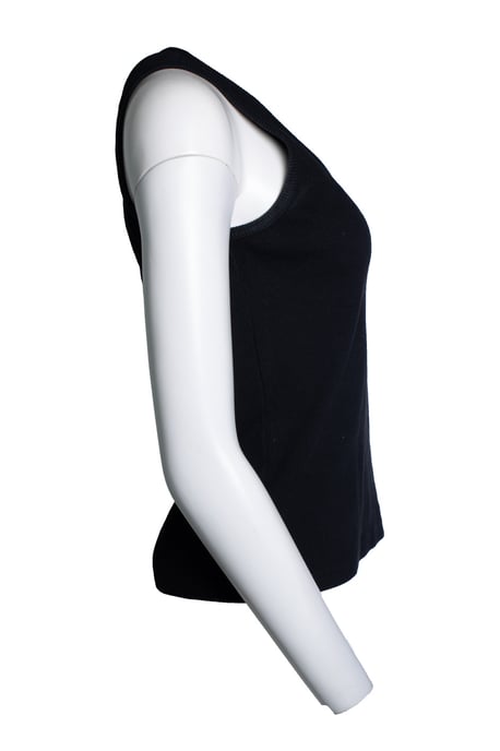 Bottega Veneta, geripptes Tanktop in Schwarz - Image 4