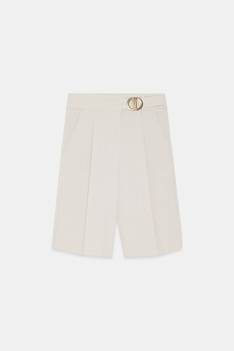 Hoch taillierte weite Shorts - Image 5