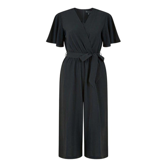 Mela London - Jumpsuit für Damen, V-Ausschnitt, Engelsärmel (Schwarz) - Image 1