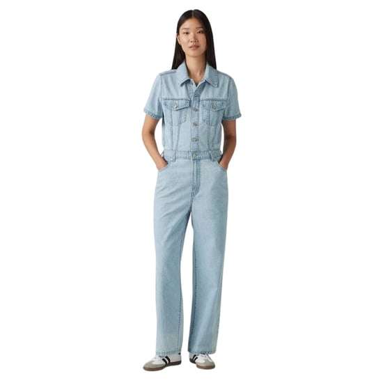 Levis - Jumpsuit für Damen, Denim, kurzärmlig (Blau) - Image 3