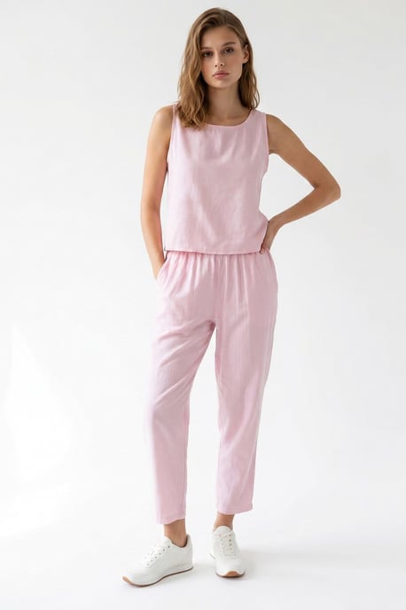 Ärmelloser Crepe-Jumpsuit - Image 2