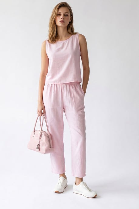 Ärmelloser Crepe-Jumpsuit - Image 4