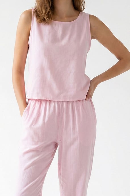 Ärmelloser Crepe-Jumpsuit - Image 5