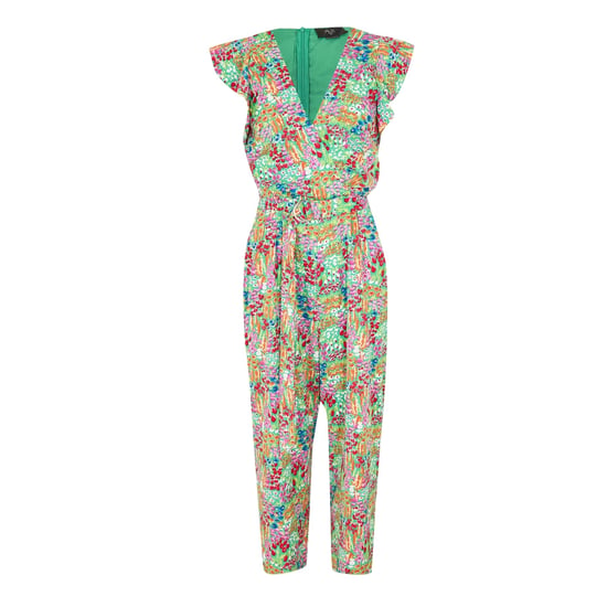 AX Paris - Jumpsuit für Damen, V-Ausschnitt, Leger (Bunt bedruckt) - Image 1