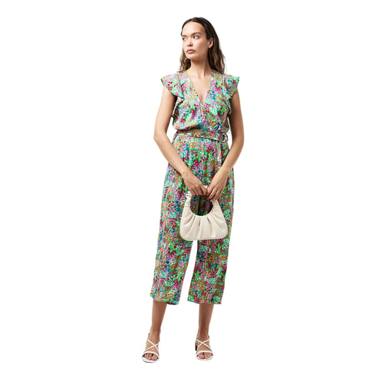 AX Paris - Jumpsuit für Damen, V-Ausschnitt, Leger (Bunt bedruckt) - Image 4