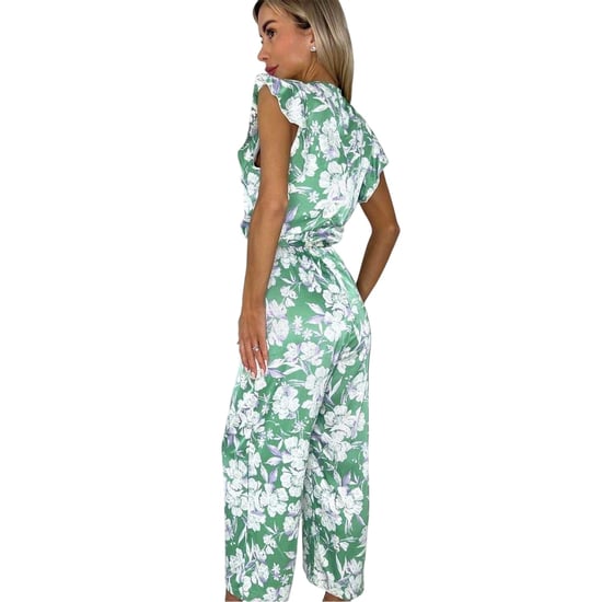AX Paris - Jumpsuit für Damen, Mit Gürtel, Rüschen (Grün) - Image 3