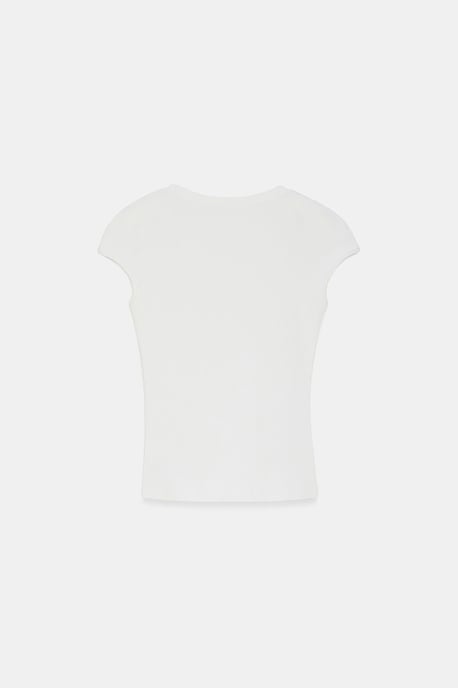 Figurbetontes Baumwoll-Jersey Rundhals-T-Shirt - Image 6