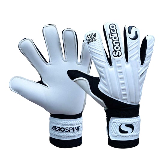 Sondico - "Aerospine" Torhüter-Handschuhe für Herren/Damen Unisex (Weiß/Schwarz) - Image 1