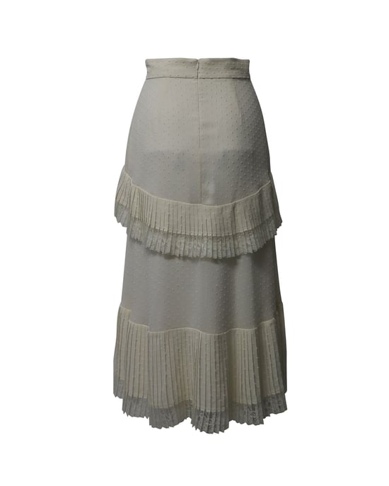 Zimmermann Midirock aus weißem Polyester - Image 2
