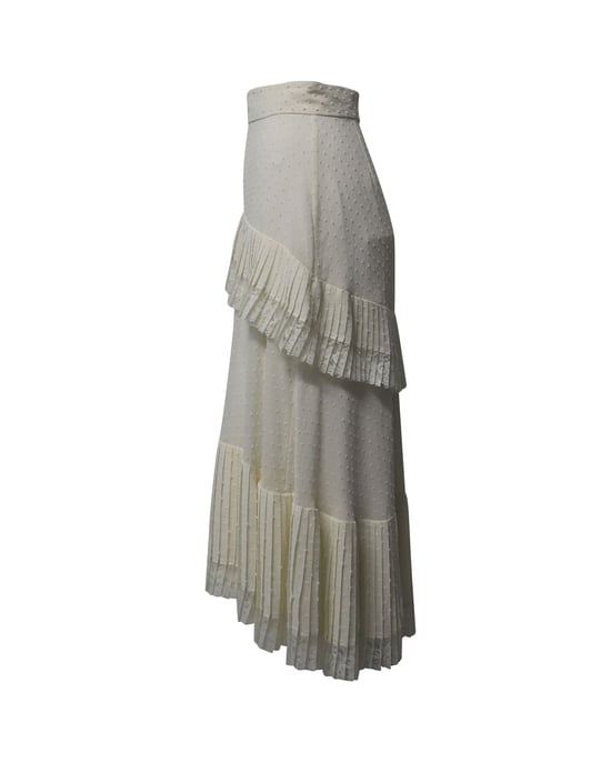 Zimmermann Midirock aus weißem Polyester - Image 3