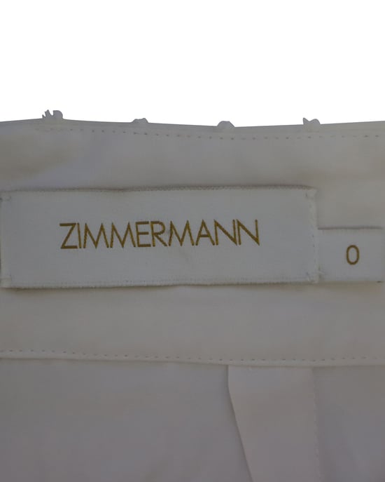 Zimmermann Midirock aus weißem Polyester - Image 5
