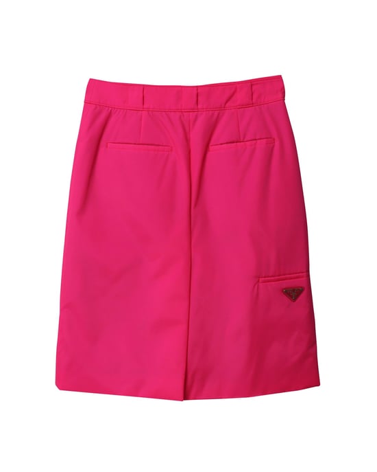 Prada Midirock aus rosa Nylon - Image 4