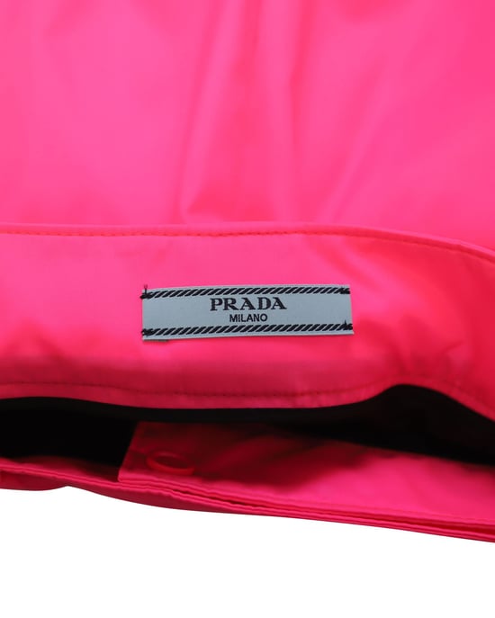 Prada Midirock aus rosa Nylon - Image 6