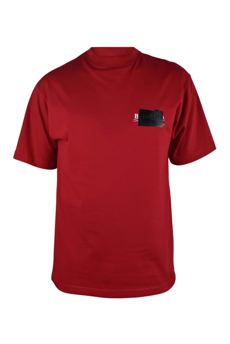 Balenciaga T-Shirt mit lockerer Passform Rot - Image 1