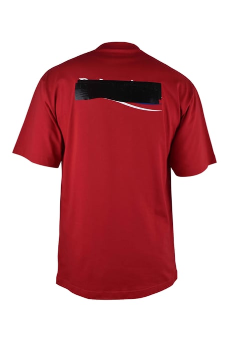 Balenciaga T-Shirt mit lockerer Passform Rot - Image 2
