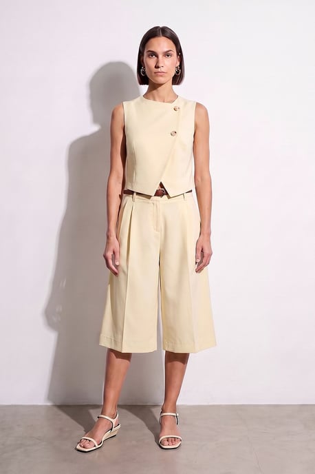 Hochtaillierte Gürtelweite, weite Tailored Shorts - Image 2