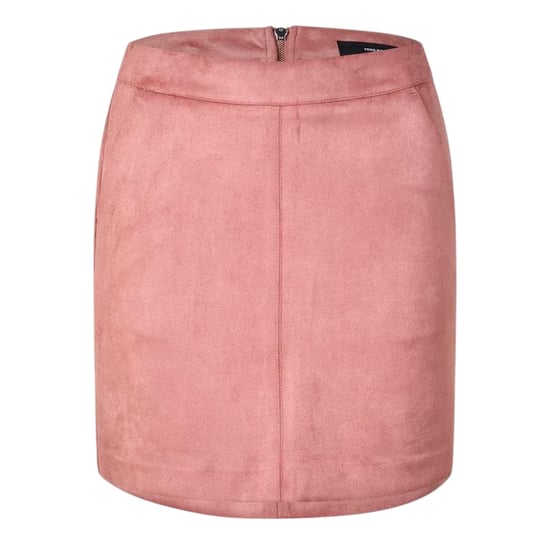 Vero Moda - "Donna" Bleistiftrock für Damen, Wildlederimitat, Schmal (Altrosa) - Image 1