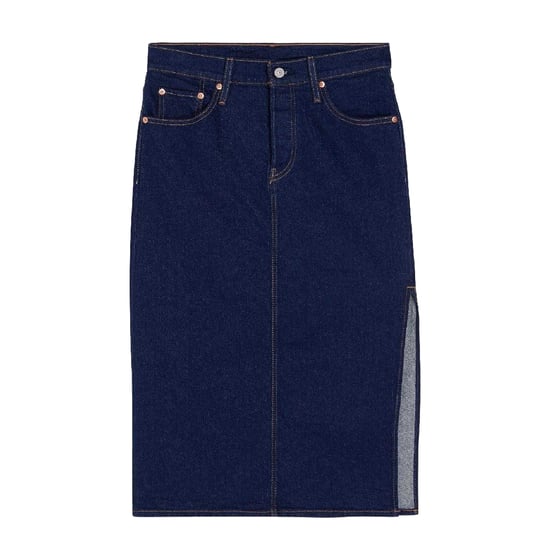 Levis - Midirock für Damen, Seitenschlitz (Blaue Steinwäsche) - Image 2