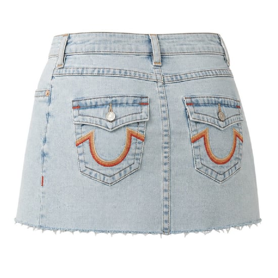 True Religion - "Sadie" Minirock für Damen, Denim (Leuchtend/Gewaschen) - Image 2