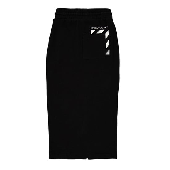 Off White - Midirock für Damen, Fleece (Schwarz/Weiß) - Image 3