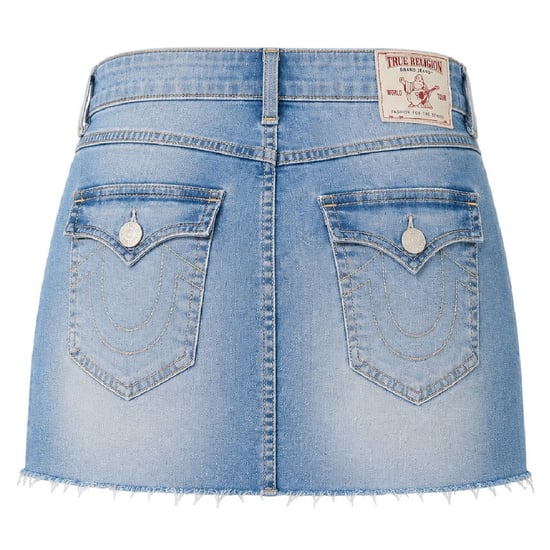 True Religion - "Sadie" Minirock für Damen, Denim (Golden/Gewaschen) - Image 2