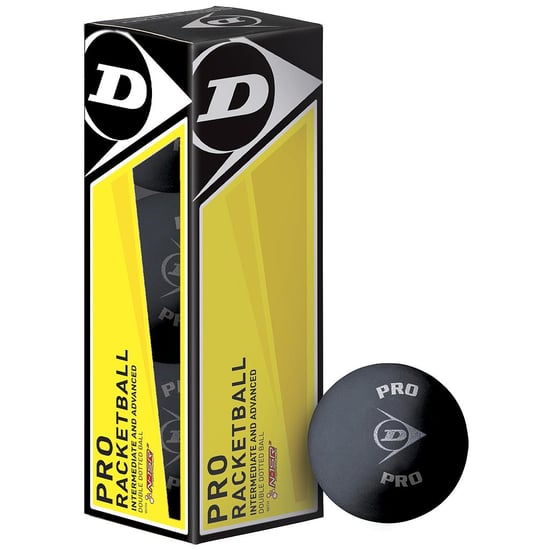 Dunlop - "Pro" Racquetball-Bälle 3er-Pack (Schwarz) - Image 1