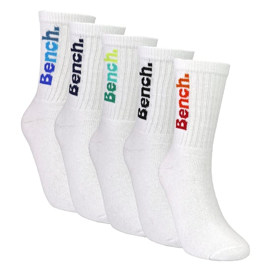 Jungen 5er Pack Sport Crew Socken Baumwollgemisch Bunte Logo Weiche Kindersocken - Image 3