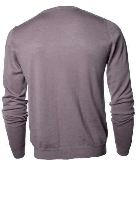 Lanvin, grauer Wollpullover mit V-Ausschnitt - Image 2