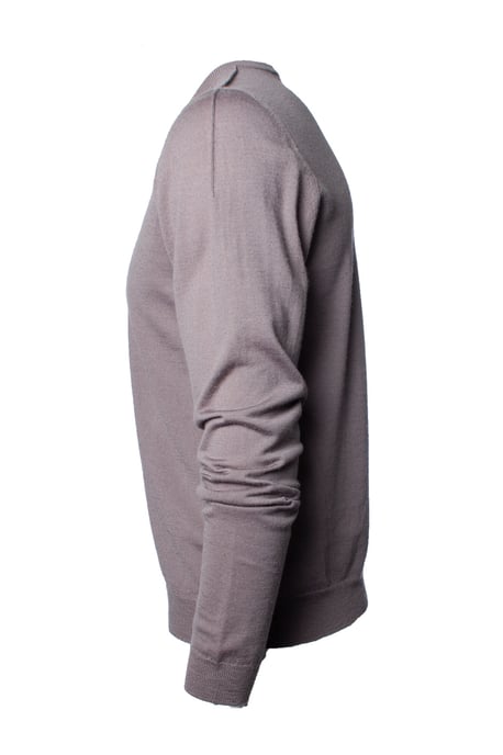 Lanvin, grauer Wollpullover mit V-Ausschnitt - Image 3