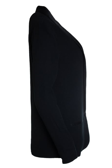 Ba&Sh Blazer mit glänzendem Revers - Schwarz - Image 3