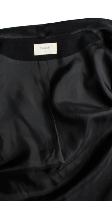 Ba&Sh Blazer mit glänzendem Revers - Schwarz - Image 6