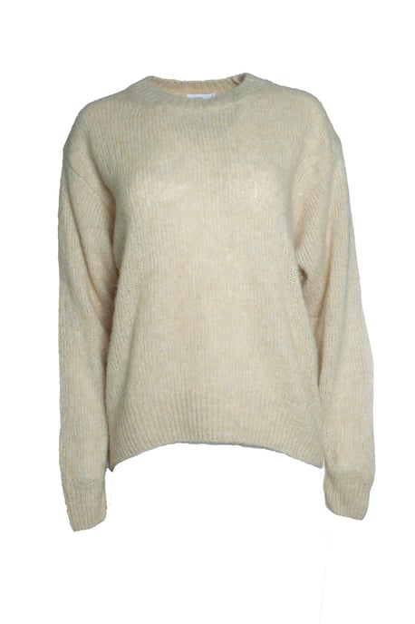 Geschlossener, gestrickter gelber Pullover - Image 1
