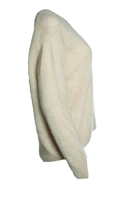 Geschlossener, gestrickter gelber Pullover - Image 2