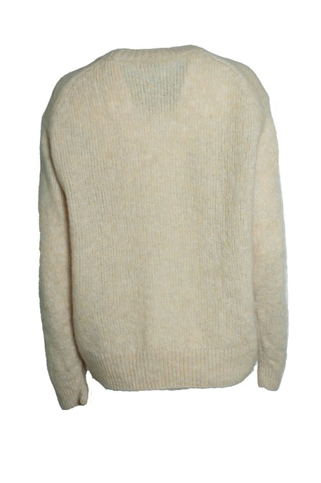 Geschlossener, gestrickter gelber Pullover - Image 3