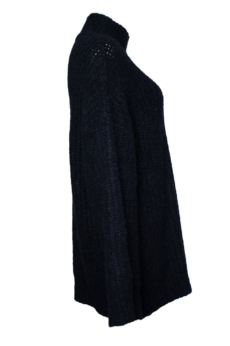 A.P.C., schwarzer gerippter Rollkragenpullover - Image 3