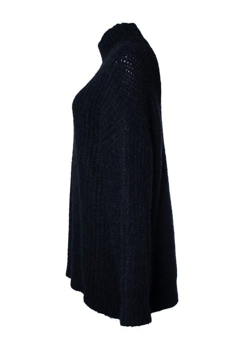 A.P.C., schwarzer gerippter Rollkragenpullover - Image 4